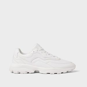 NWT • Zara • White Thick-Soled Sneakers